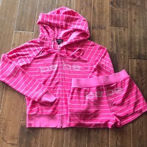 Bebe Pink Sorbet Terry Set